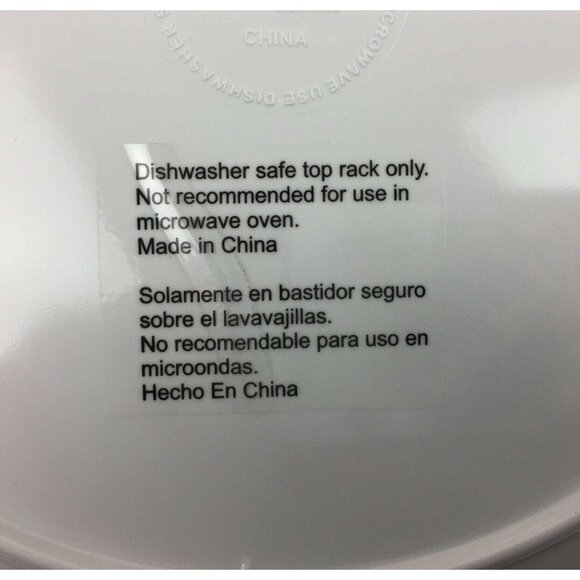 Set Of 4 Striped Melamine 11" Dinner Plates Orange Green Red Yellow Outdoor BBQ - Picture 5 of 5